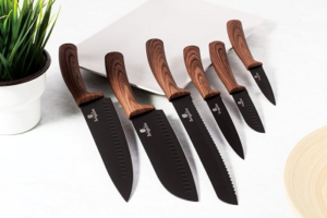 idomacipotreby-Sada nožů s magnetickým stojanem 6 ks Ebony Line Rosewood3